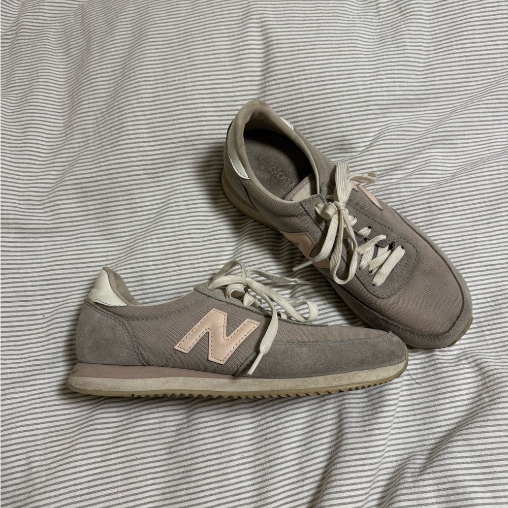 New Balance Gray and Pink Sneakers 7.5